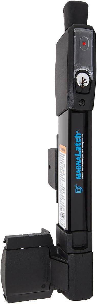 National Hardware Pool Safety Magna Latch Gate Latch N346-212, Vertical Pull Child Proof Gate Latch for Pool Gates or Fence Latches, Black