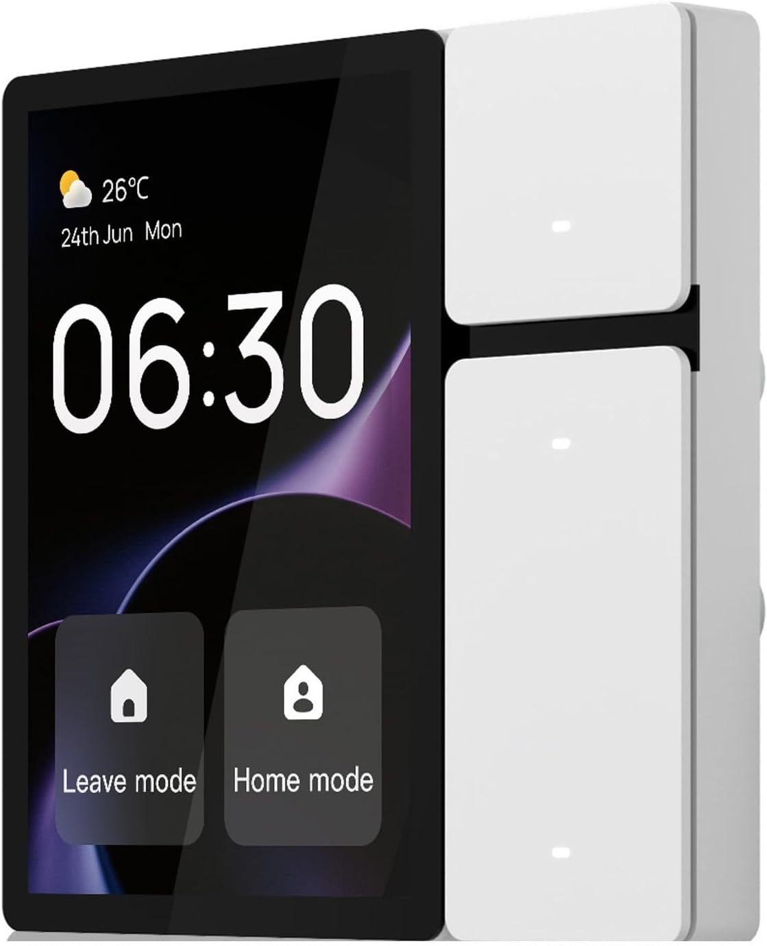 Gdfnmogo for MOES WiFi Smart Control Panel 3.5-Inch Screen with 3 Relays, 3 Physical Buttons, GFF Touch Technology, Adjustable Firefly Indicator for Home Automation