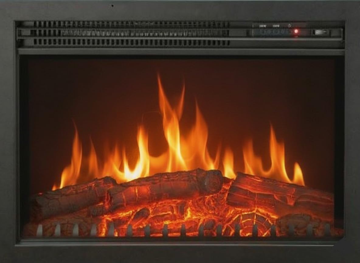 Chemin'Arte CHEMIN'ARTE Oxford Recessed Electric Insert 2000 W Designed in France 61 x 25 x 45 cm