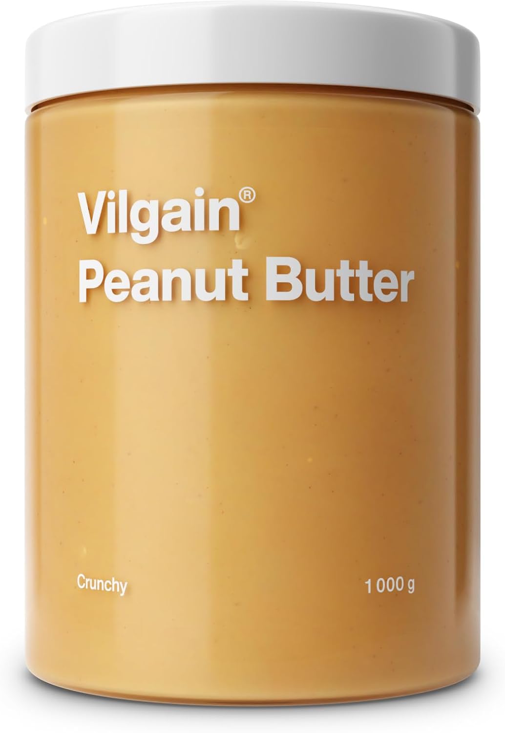 Vilgain Organic Peanut Butter 1kg –100% Natural, No Sugar & Palm Oil, Crunchy Texture, Vegan, High in Protein & Vitamins, Organic Quality, Intense Flavor for Snacks, Smoothies & Baking (Crunchy)