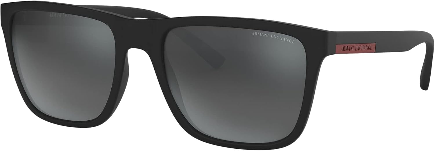 Armani Exchange mens Ax4080s Square Sunglasses