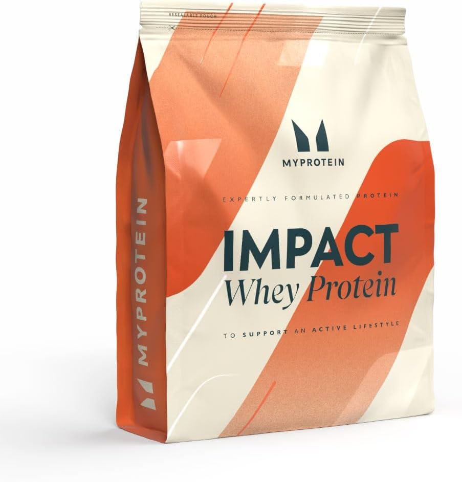 Myprotein Impact Whey Protein Powder. Muscle Building Supplements for Everyday Workout with Essential Amino Acid and Glutamine. Vegetarian, Low Fat and Carb Content - Unflavoured, 1kg