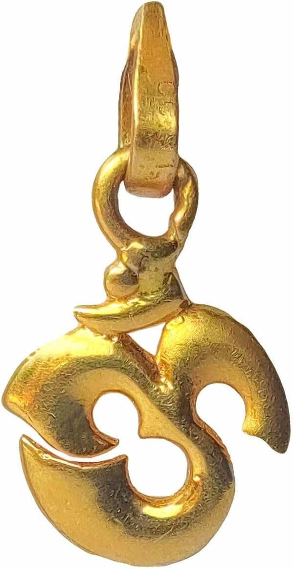 22K/18K Real Certified Fine Yellow Gold Abstract Mens Pendant