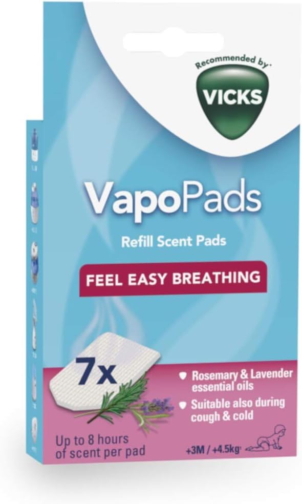 Vicks Paediatric Vapopads 7 Refill Scent Pads Rosemary Lavender