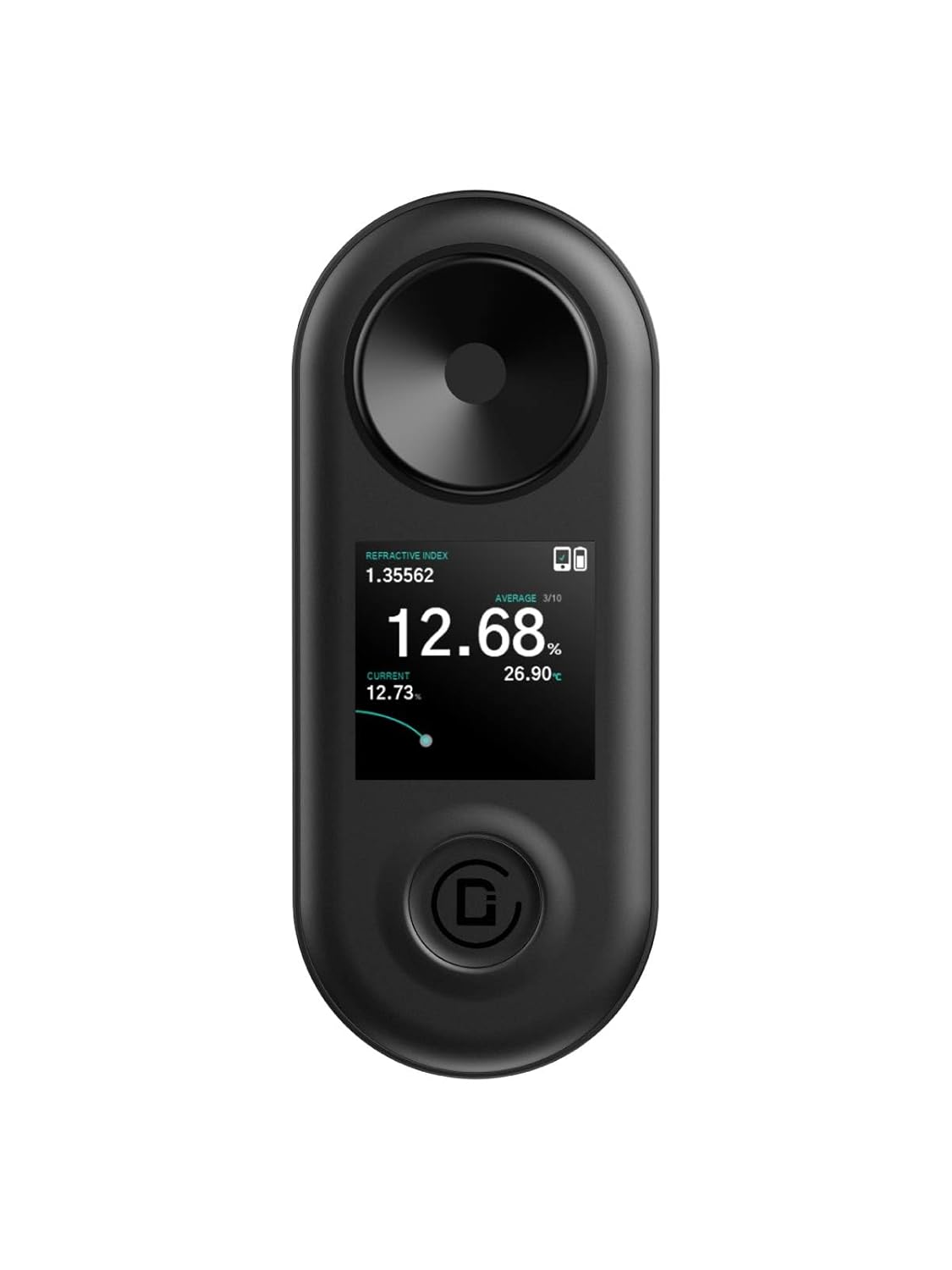 R2 Extract Coffee TDS Refractometer, 0-30% Range, ±0.02% Precision, Portable, Waterproof, Rechargeable, Ideal for Pour Over, Espresso, and Coffee Enthusiasts