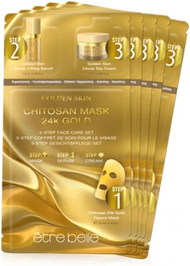 etre Belle Golden Skin Mask Set of 5 3-Step Face Care Set