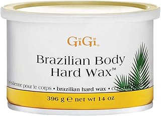 GiGi Brazilian Body Hard Wax, Smooth and Soft Bikini, Non-Strip, Suitable for Sensitive Skin, 14 oz, 1-pc