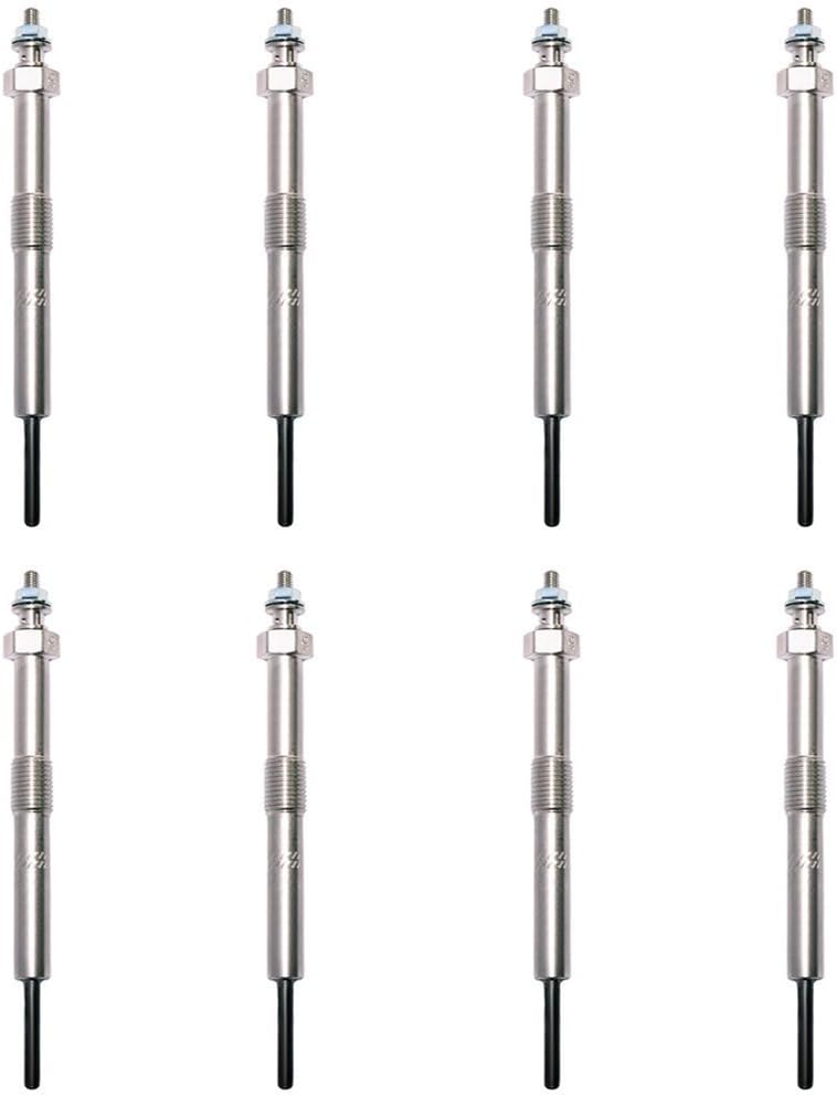 Glow Plugs Fast Start Glowplugs Set of 8 compatible with 06-11 GMC & Chevy 3500 & 2500 6.6L DURAMAX LLY & LBZ
