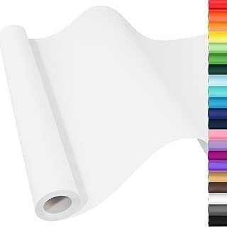 White Wrapping Paper Craft Paper Kraft Paper Roll 15" x 450", Bulletin Board Paper Roll, Arts & Crafts, Gift Wrapping Moving Packing Painting Drawing Paint Easel Poster Chart Paper, Kids Art Supplies