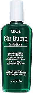 GiGi No Bump Skin-Smoothing Topical Solution, Helps Prevent Razor Burns, Hair Bumps, and Ingrown Hair After Waxing or Shaving, Soothes and Calms Skin, Suitable for Men and Women, 4 fl oz - 1 Pack