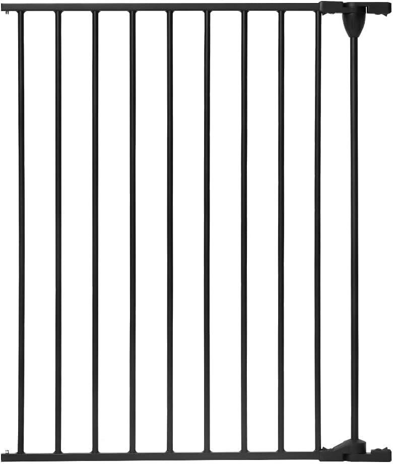 COMOMY Gate Extension 30" Tall, Suitable for 80" and 198" Wide Iron Fence Door of COMOMY, Create a Spacious and Secure Environment for Your Pets, Black