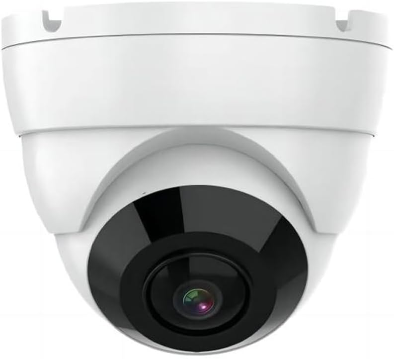 Real HD 5MP 180° Wide Viewing Angle Fisheye Dome Camera,Analog Camera (Quadbrid 4-in1 HD-CVI/TVI/AHD/Analog), 65ft Night Vision, 2.8mm Lens, Metal Housing