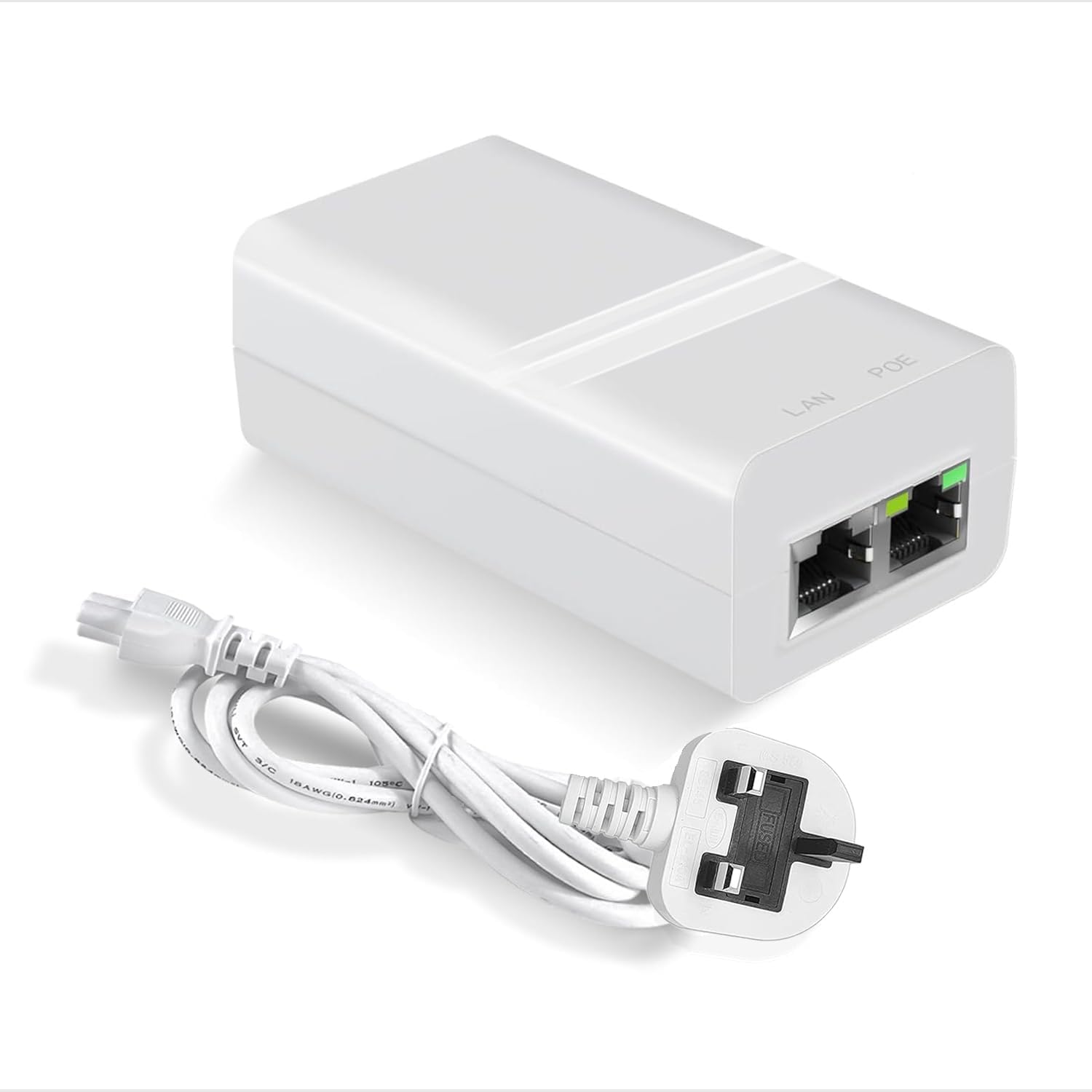 PROCET Gigabit PoE Injector 36V-55V 15.4W/30W IEEE802.3af/at Standard Compliance Ethernet Adapter for CCTV Camera, UniFi U6 Mesh Pro, U6-LR, U7 Pro, G5 Pro, Video Doorbell, eero PoE 6 Wireless AP