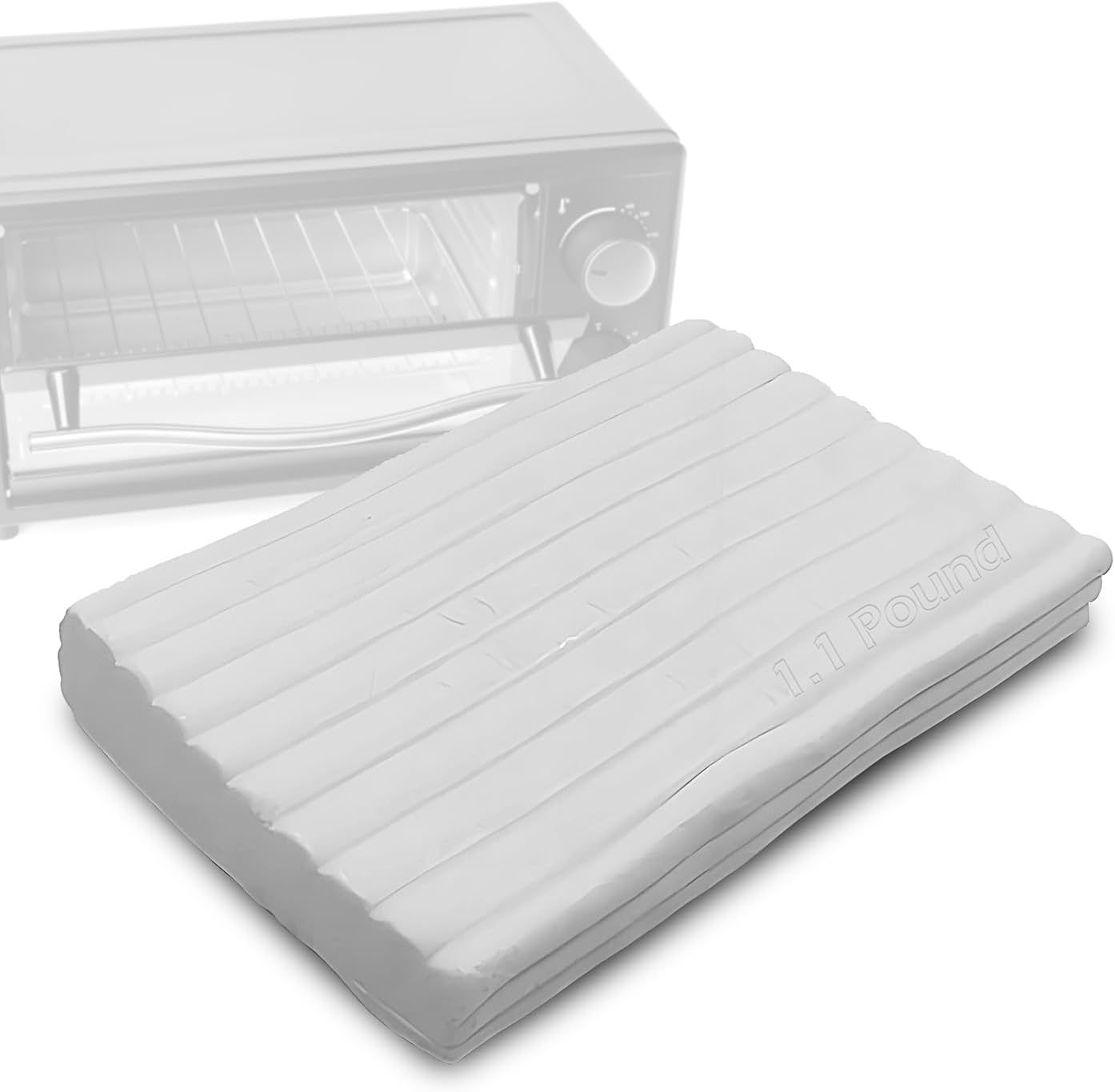 ReArt Oven Bake Polymer Clay White, Non Toxic 1.1Lbs Great for Modeling, Sculpting, Holiday, DIY Jewelry Making Projects. Great for All Skill Levels