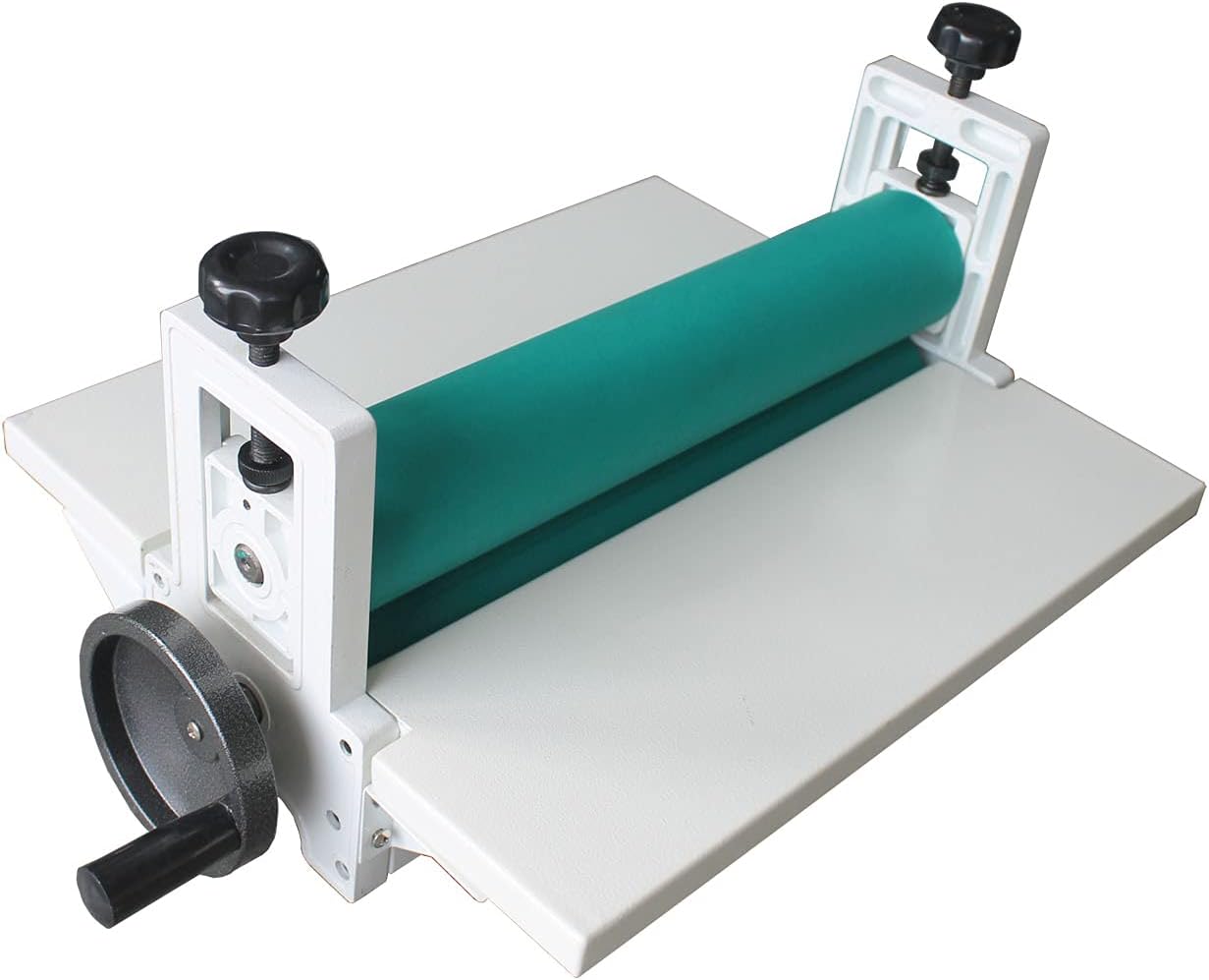 INTBUYING All Metal Frame 14inch 360mm Manual Cold Roll Laminator Mount Laminating Machine