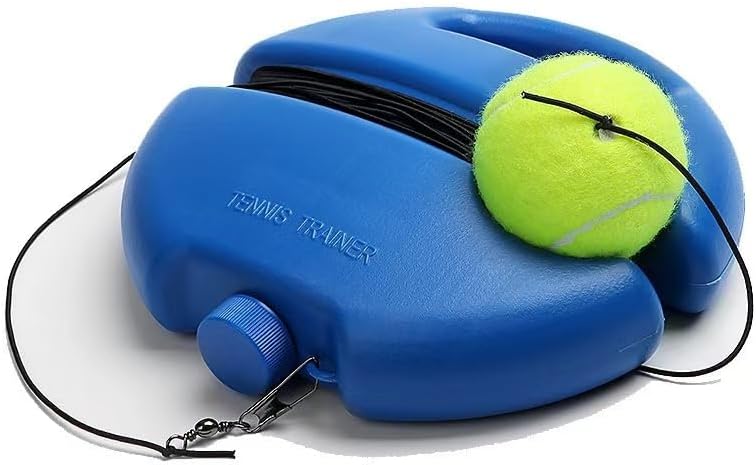 Tennis Training Rebound Ball Set, Self-Practice Tool with Base, Portable Solo Equipment, Blue