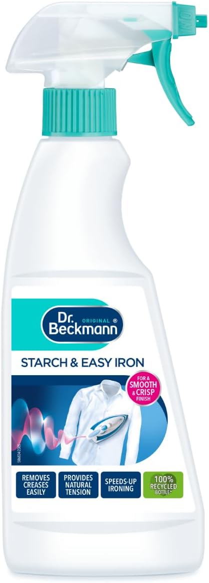 Dr. Beckmann Starch & Easy Iron Spray | For a smooth & crisp finish on clothes | 500ml