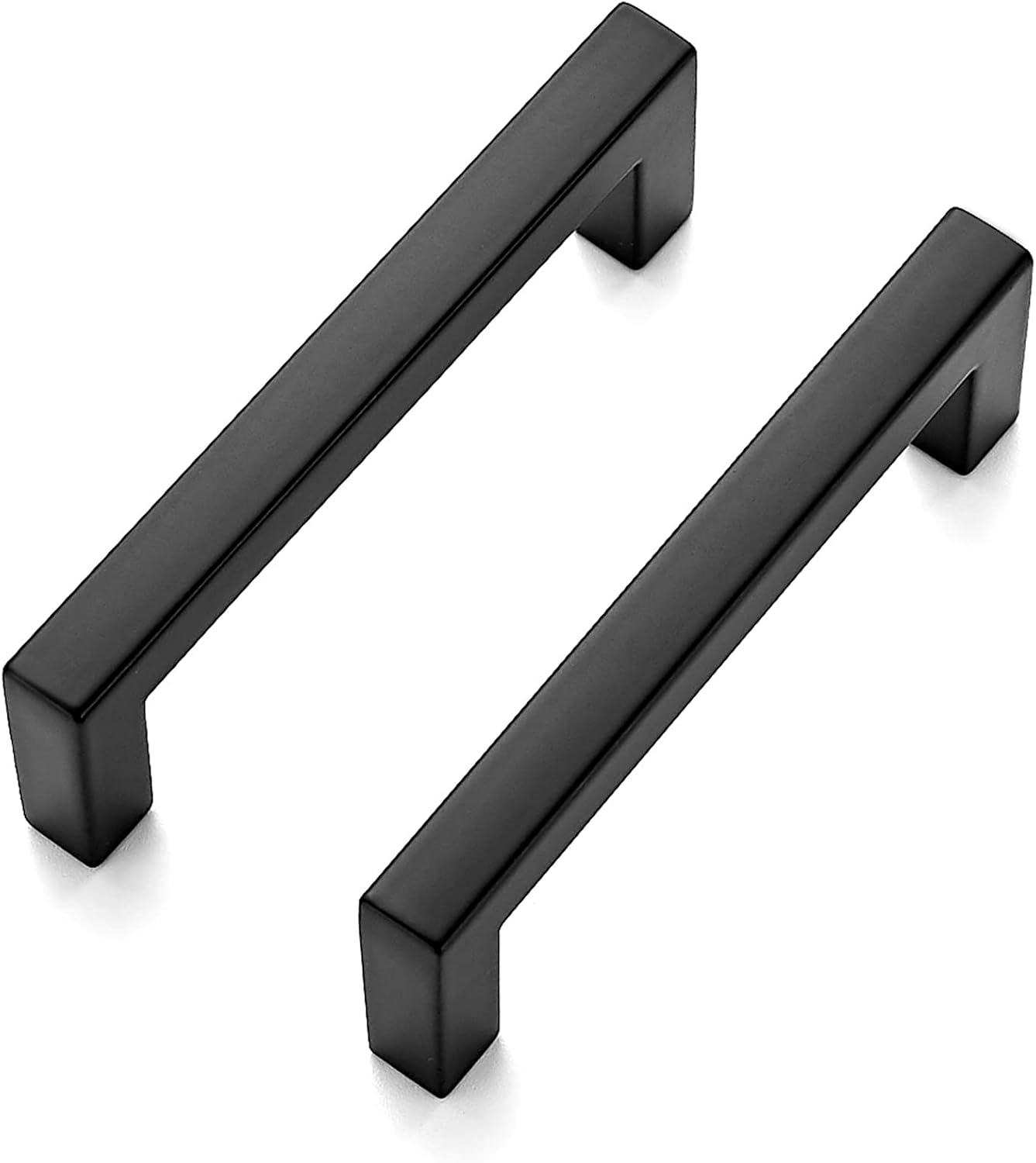 Ravinte 30 Pack Solid 3 Inch Center to Center Slim Square Bar Drawer Handles for Kitchen Cabinet Hardware Matte Black