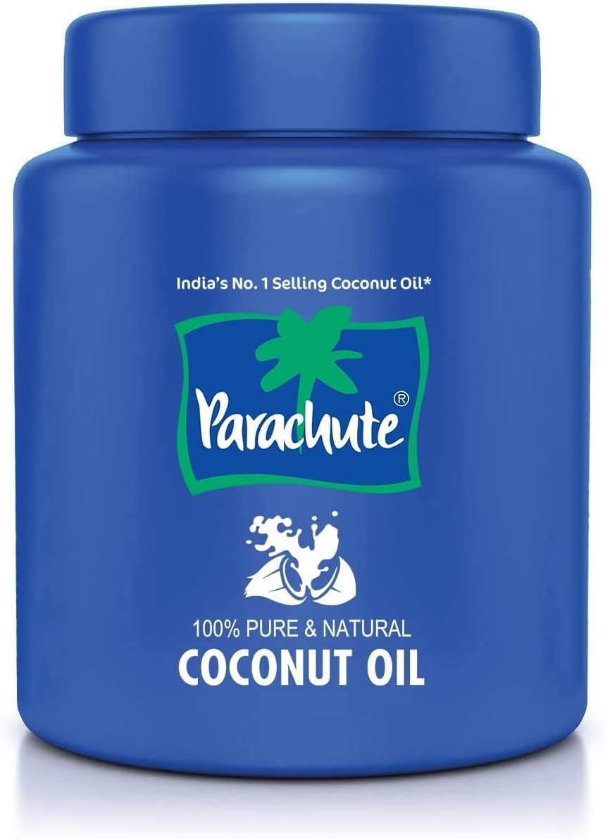 Parachute 100% Pure and Natural Unrefined Coconut Oil | No Chemicals & Added Preservatives | 500ml Jar