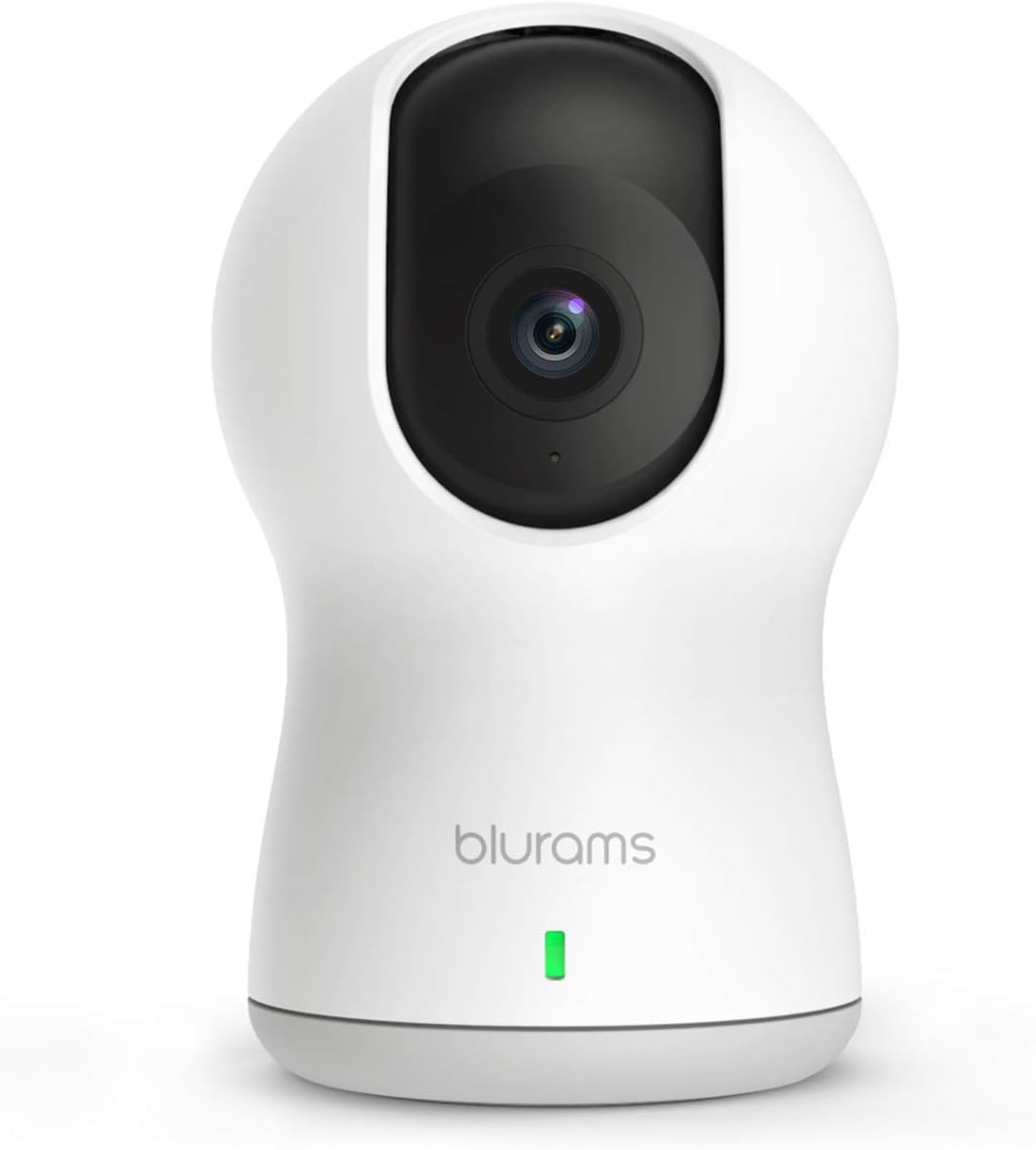 blurams Dome Pro, 1080p Security Camera with Siren | PTZ Surveillance System with Facial Recognition, Human/Sound Detection, Person Alerts, Night Vision | Cloud/Local Available | Works with Alexa