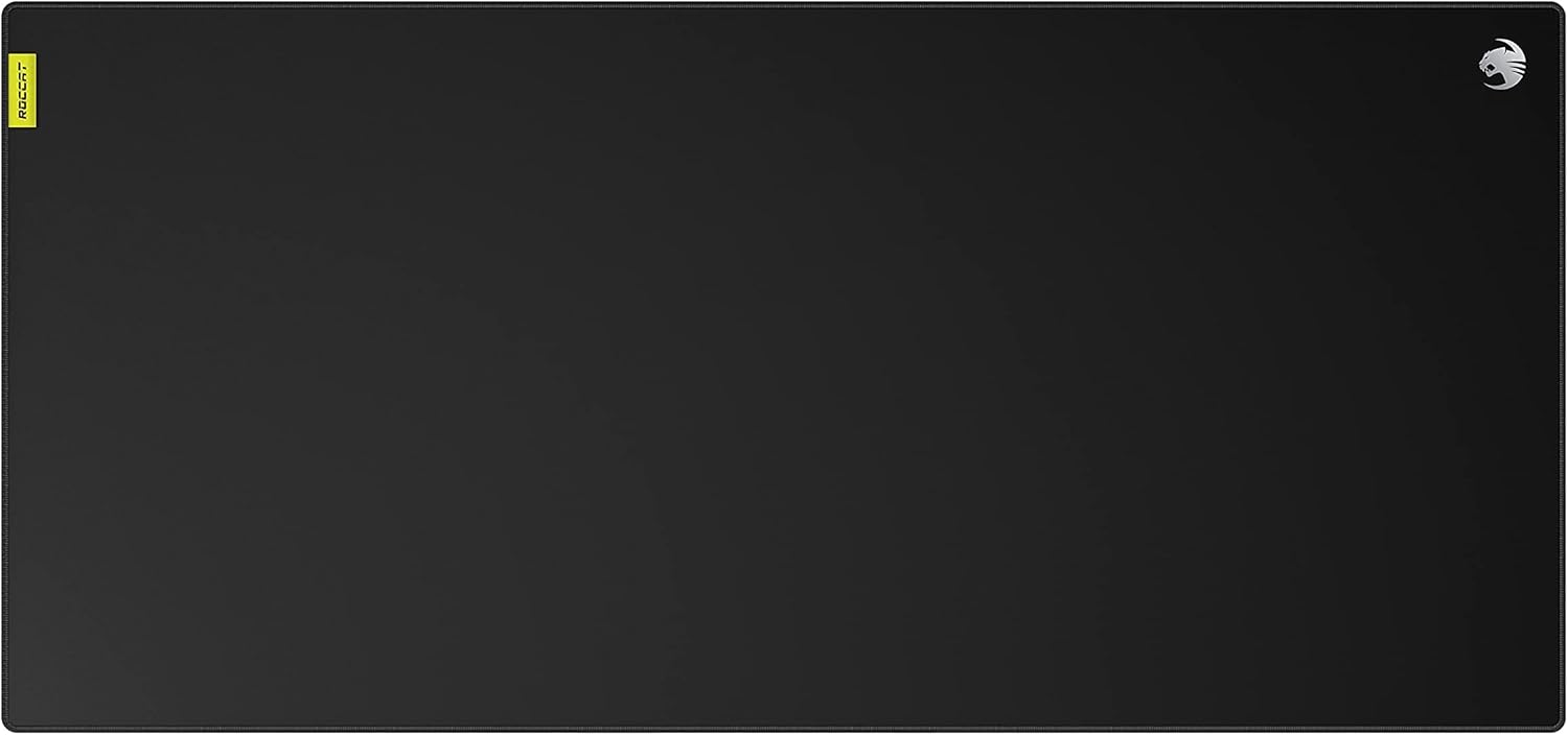 ROCCAT Sense CTRL XXL PC Gaming Mouse Pad, Non-Slip Rubber Back, Vulcanized Control Surface with Low-Profile Stitched Edges, Durable Computer Mat, XXL, Black