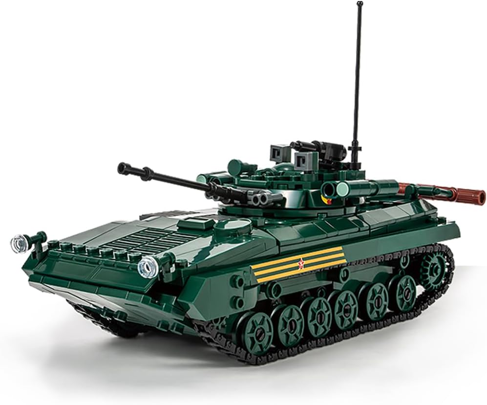 DAHONPA BMP-2 Infantry Fighting Vehicle Army Building Block(738 PCS), WW2 Military Historical Collection Model, Toys Gifts for Kids and Adults