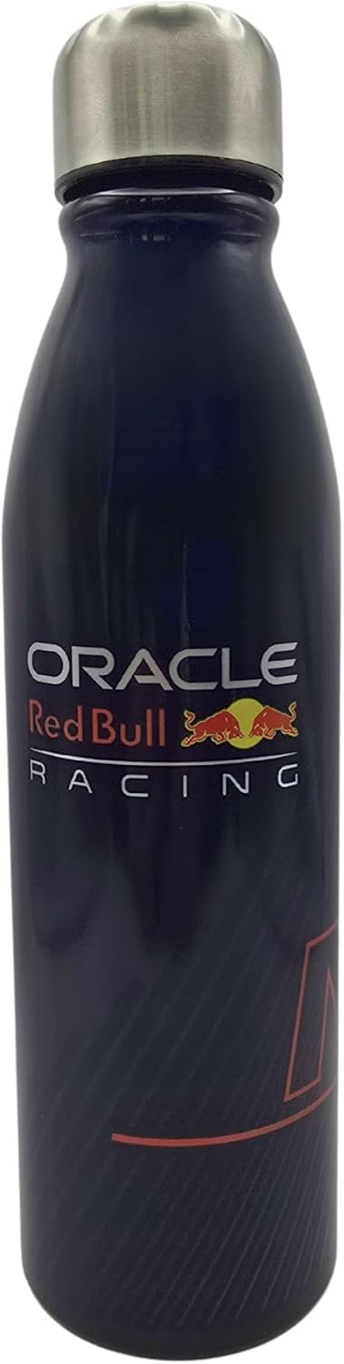 HOX Red Bull Oracle Official F1 Team aluminium Water Bottle | Durable, Lightweight leaks & spills Proof | BPA Free Eco-Friendly & Reusable | Gift for F1 racing FAN & Collector | Pack of 1 600ML