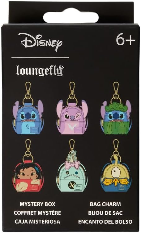 Loungefly Disney Lilo and Stitch Blind Box Mystery Bag Charm [One Random Keychain]
