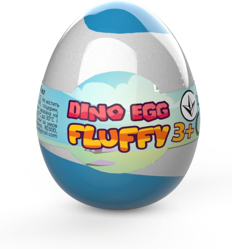 Lovin Slime - Fluffy Egg Colour Magic Slime 40ml, Fidget Toys Stretchy Anti-Stress Slime - Squishy Kids Slime for Party Bags Fillers - Fun and Relaxing Playtime Activity