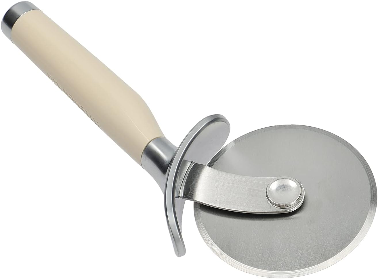 KitchenAid Stainless Steel Pizza Cutter - Almond Cream