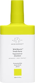 Drunk Elephant Wild Marula Tangle Spray. Weightless and Heat-Protectant Detangler for Hair (120 mL / 4 Fl Oz)
