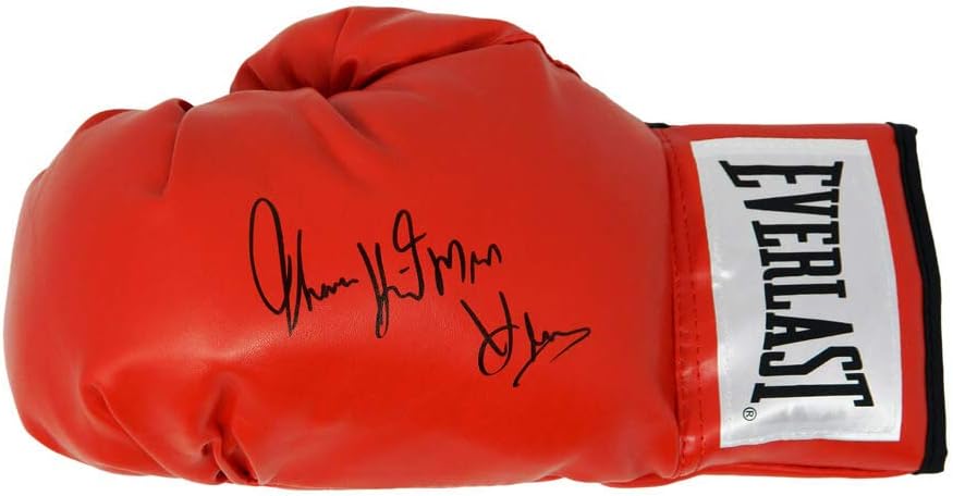 Thomas Hearns Signed Everlast Red Boxing Glove w/Hitman