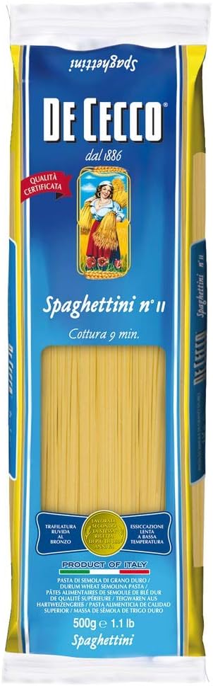 De Cecco Spaghettini n.11 Italian Long Pasta (500g)
