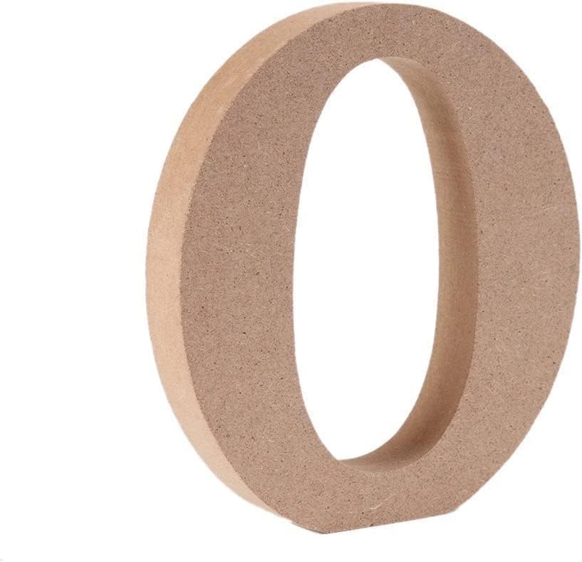 Wooden MDF Letter O - Size 13cm - Arts & Crafts Personalized Name - Free Standing Wooden Letters (O)