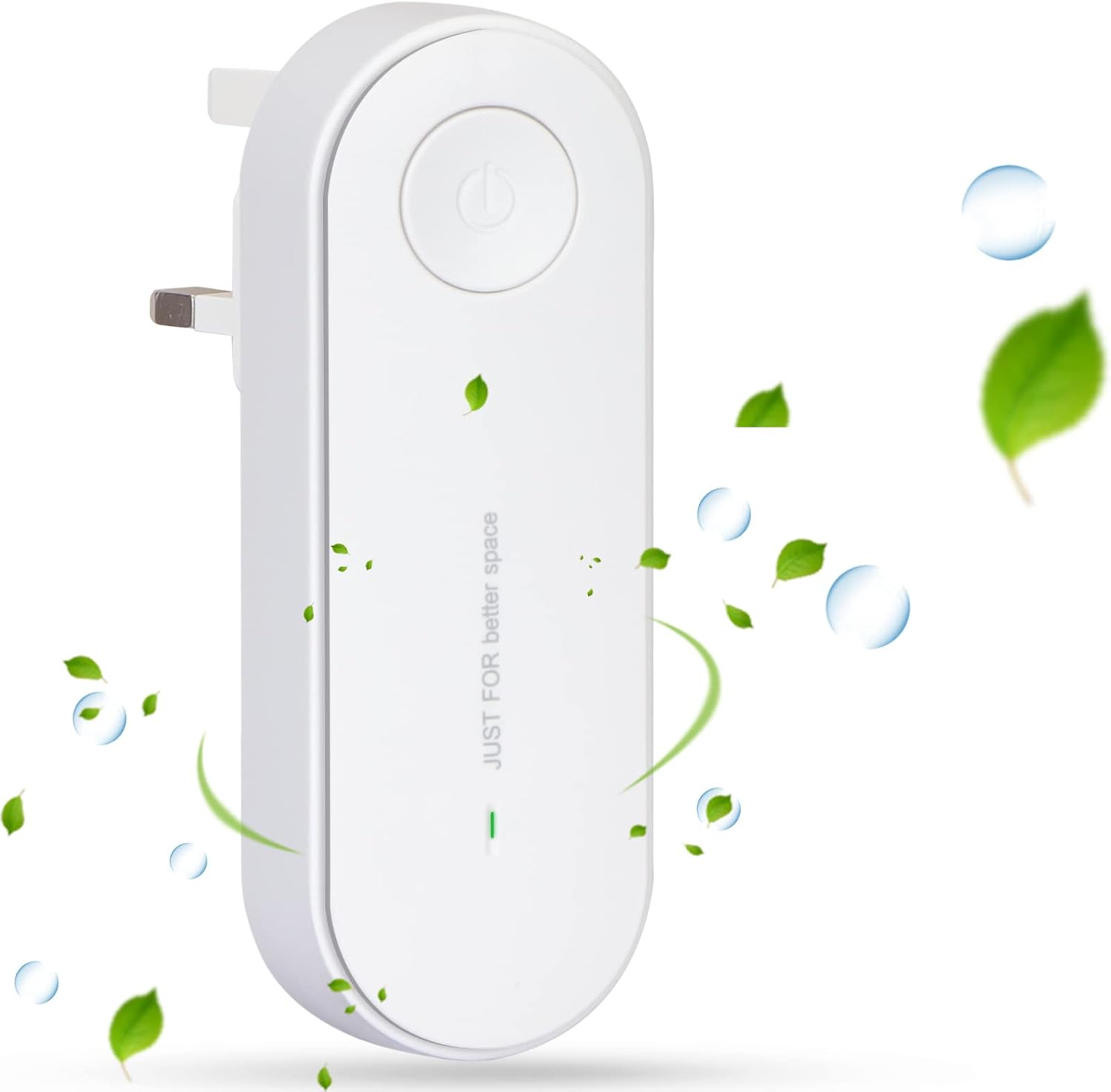 FYY Plug-in Negative Ion Air Purifier, Mini Portable Negative Ion Generator for Home, Remove Smell, Pollutants, Smoke, Suitable for Bedrooms, Toilets, Living Room,Athrooms,Closets,Pet Room White