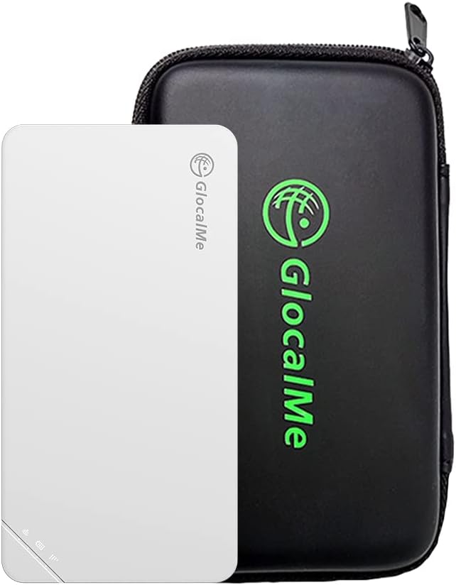 GlocalMe U3 Mobile Hotspot & Protective Case, Wireless Portable WiFi for Travel in 140+ Countries, No SIM Card Needed,Smart Local Network Auto-Selection, High Speed WiFi with US 8GB & Global 1GB Data