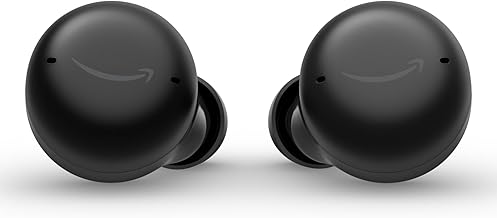 Amazon Echo Buds with Active Noise Cancellation (2021 release, 2nd gen) | Wired charging case | Black
