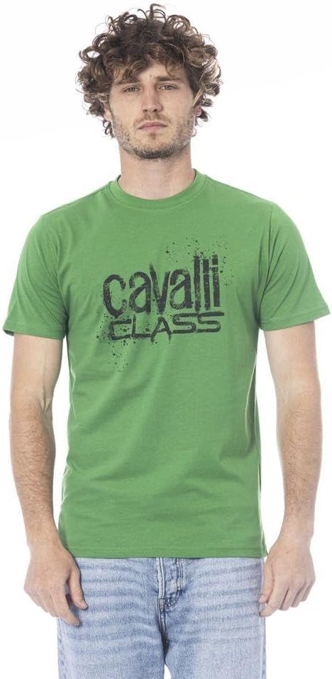 Brilliant Green Spray Print Signature Fashion T-Shirt - for Mens