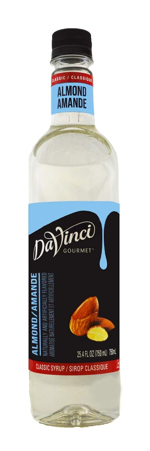 Davinci Gourmet 13291 Davinci Classic Flavor Syrup - 750Ml Plastic Bottle Almond