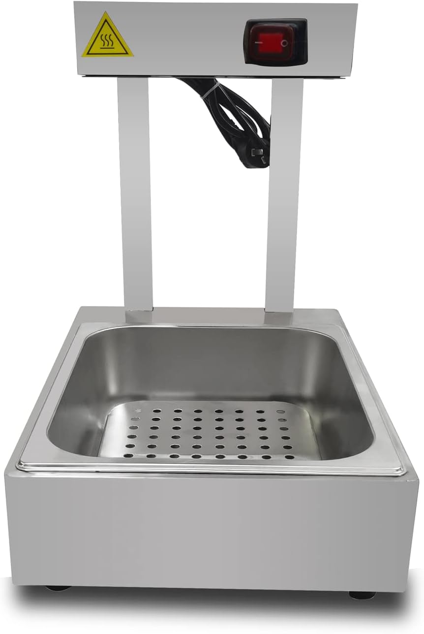 Free Standing French Fry Warmer Commercial Fries Dump Station Restaurant Heat Lamp for Food Warming Infrared(DH-313)