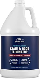 Rocco & Roxie Supply Co. Stain & Odor Eliminator for Strong Odor - Enzyme Pet Odor Eliminator for Home - Carpet Stain Remover for Cats & Dog Pee - Enzymatic Cat Urine Destroyer - Carpet Cleaner Spray