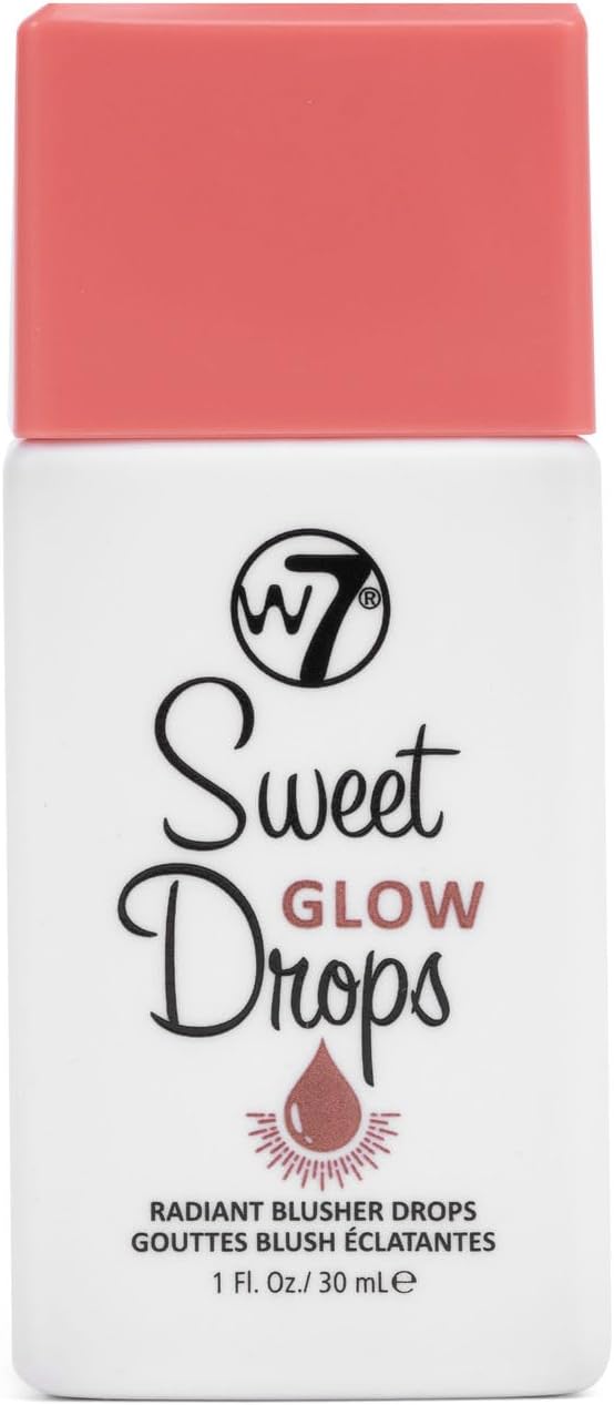 W7 Sweet Glow Drops - Liquid Blusher Drops For Brightened Skin & A Radiant Finish