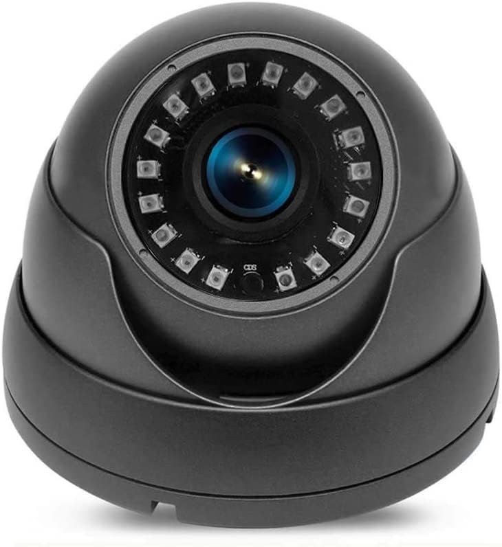 Multibao Metal Dome CCTV Camera 2.4MP Full HD 1080P 360° Night Vision TVI AHD CVI CVBS Indoor Use Only (Black 3.6mm Lens)