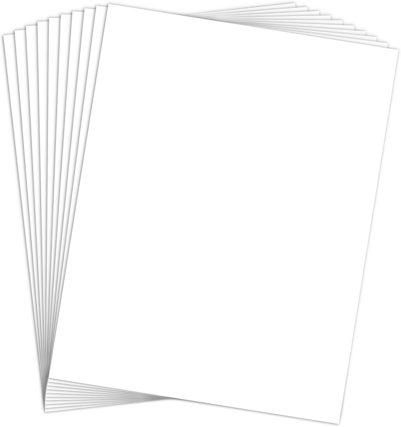 Heavy Weight 110lb Cover Cardstock White Certificate paper, Goefun 24 Pack White Card Stock 8.5x11 for Cards Making, Office Printing, Paper Crafting