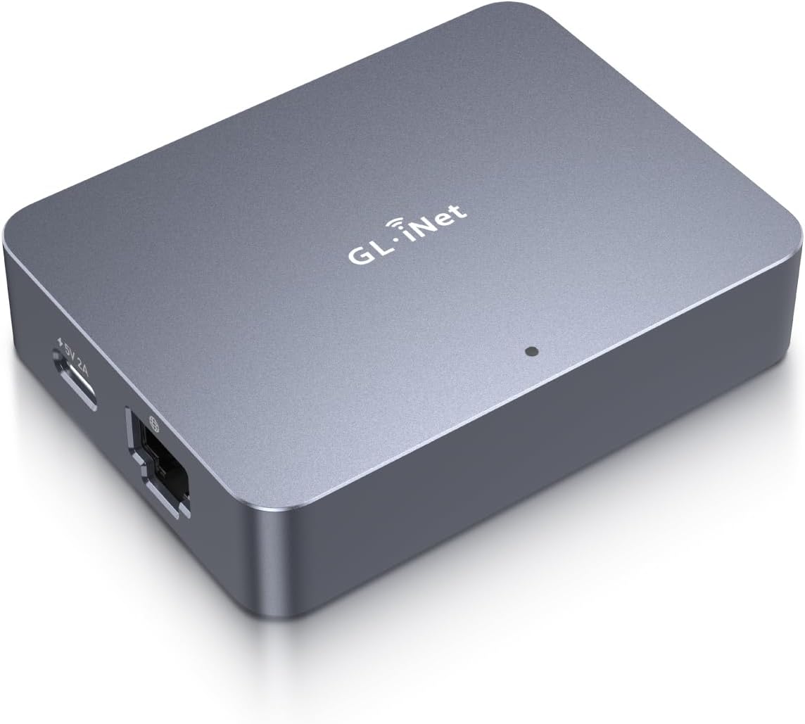 GL.iNet Remote KVM Control Over Internet, 4K Resolution,Tailscale Support, Remote Keyboard, Video, Mouse Control for Home Offices, Data Center, IT management and Industrial Applications