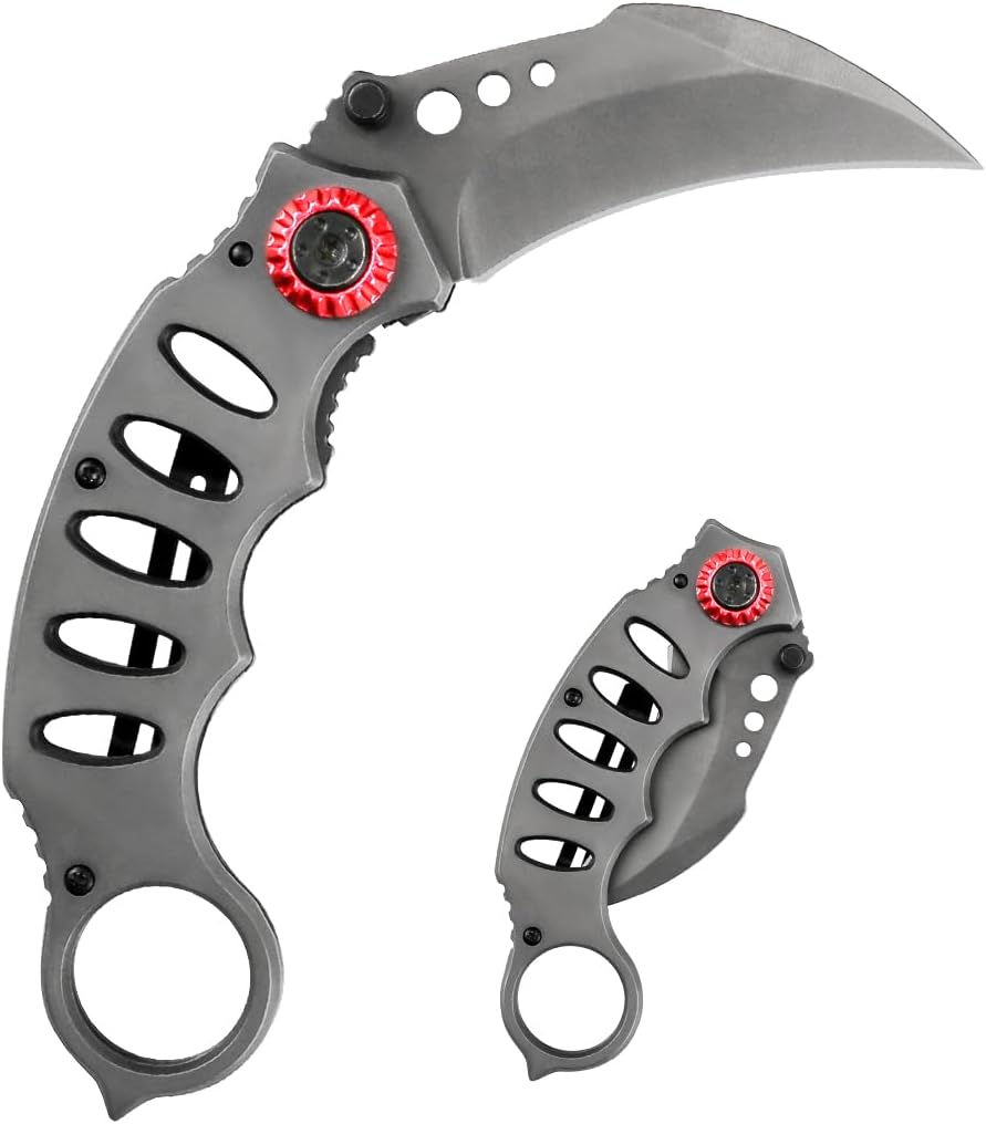 UptVin Multi-Tool Camping Stainless Accessories Cutter, Folding Multitool Portable Bushcraft Survival Equipment, for Men Outdoor, Bushcraft, Hiking, Camping, DIY Activities