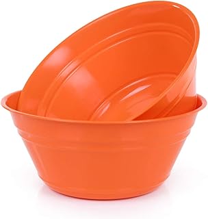 Mintra Home Snack Bowls (Large 2pk (4L), Orange)