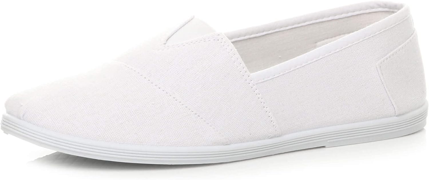 AJVANI Mens Teens Comfort Espadrilles Casual Beach Summer Canvas Shoes Plimsolls Size