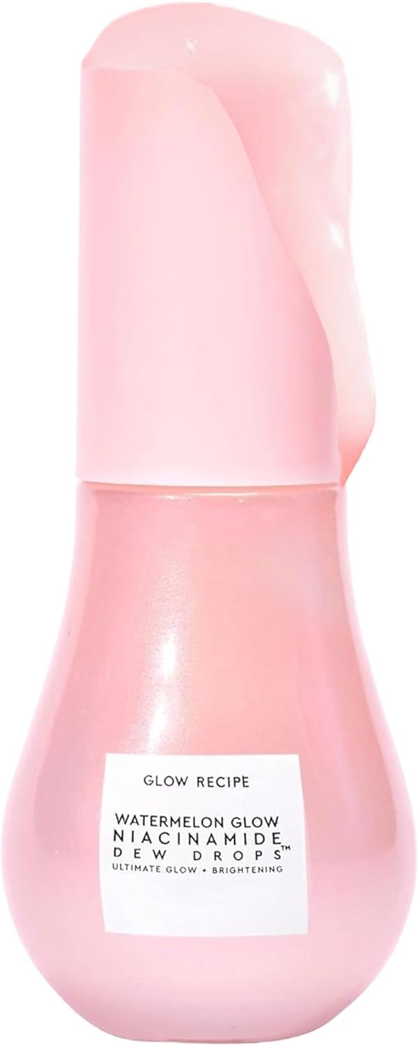 Glow Recipe Niacinamide Dew Drops Face Serum - Hydrating Skin Care & Illuminating Makeup Primer for Dewy, Glass Skin - Hyaluronic Acid Serum for Face Brightening, Plumping, & Highlighting (15ml)