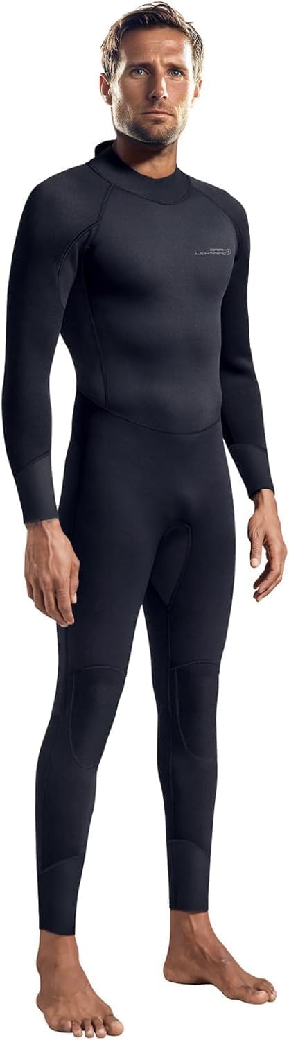 Dark Lightning Wetsuits for Men and Women, Mens/Womens Wet Suit for Cold Water, 3/2mm Wetsuit for Diving Surfing Snorkeling Kayaking Water Sports
